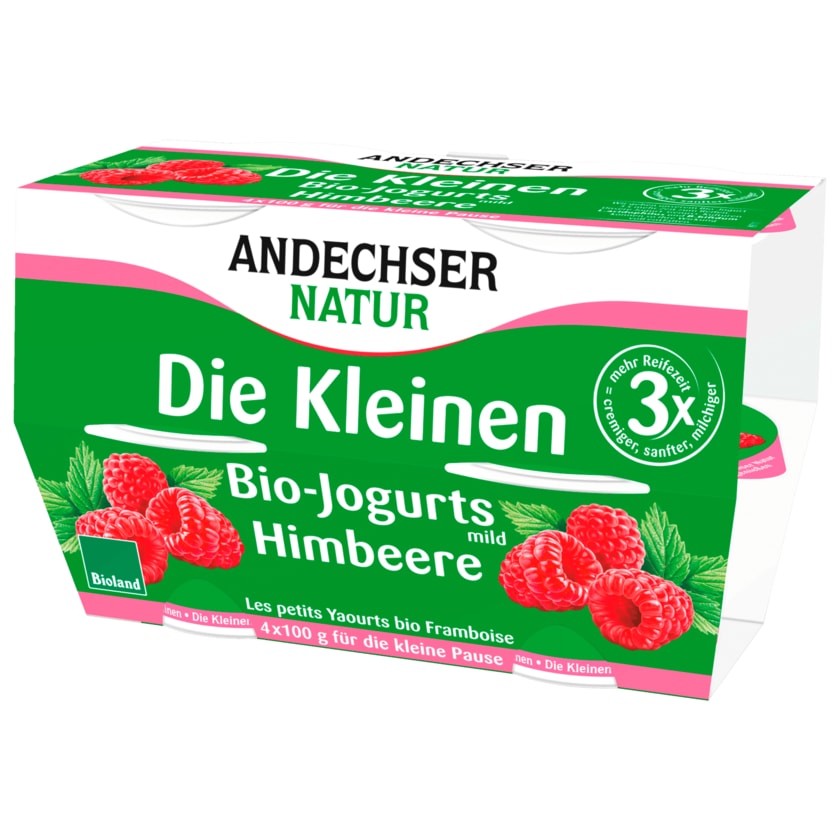Andechser Natur Die Kleinen Bio-Jogurts Himbeere 4x100g